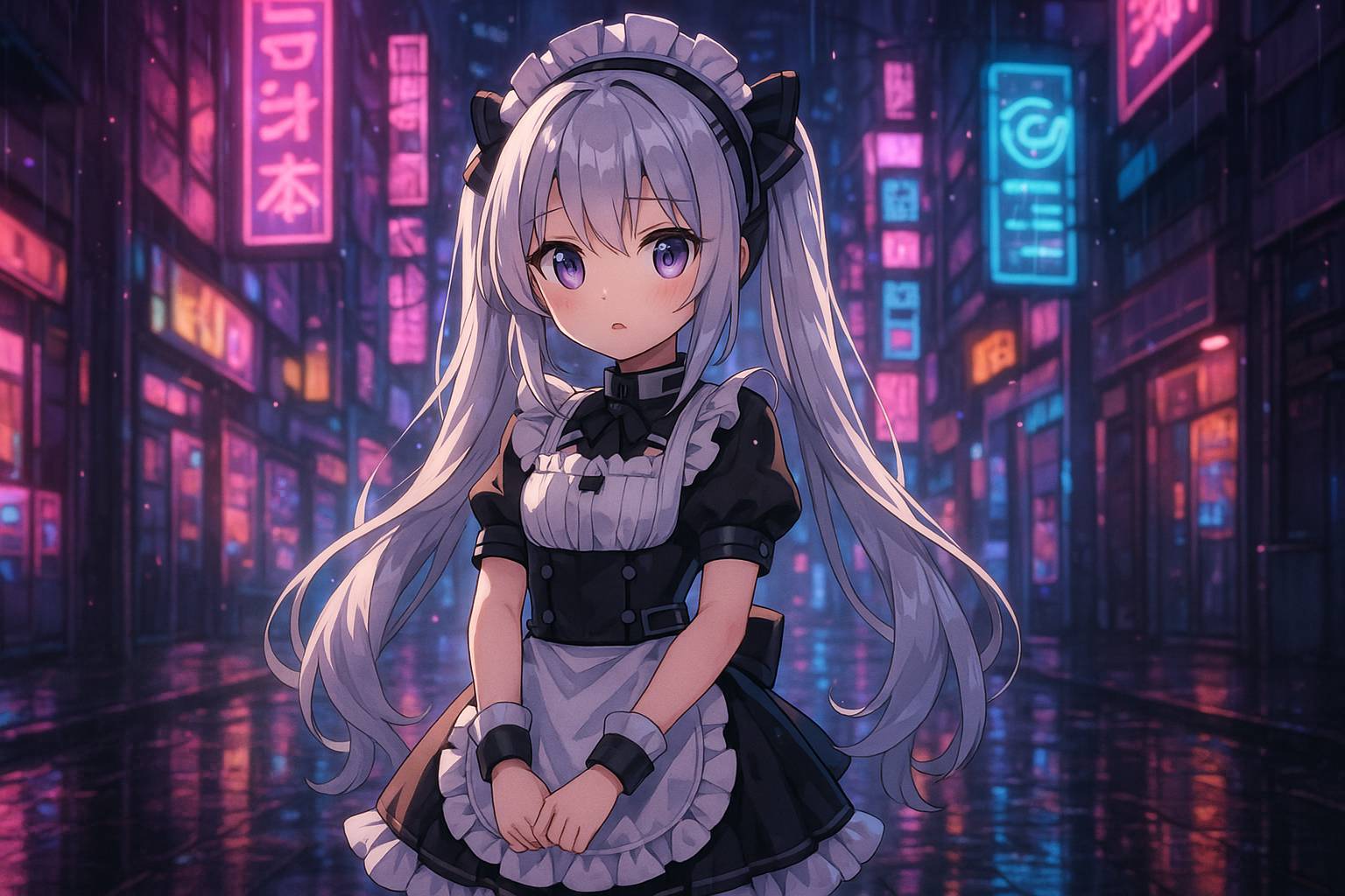 精神小妹教程动漫 - 赛博朋克少女